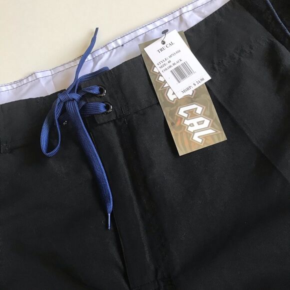 Tru Cal Swim Shorts Trunks Boardshorts Zip Pocket NWT - Picture 6 of 14